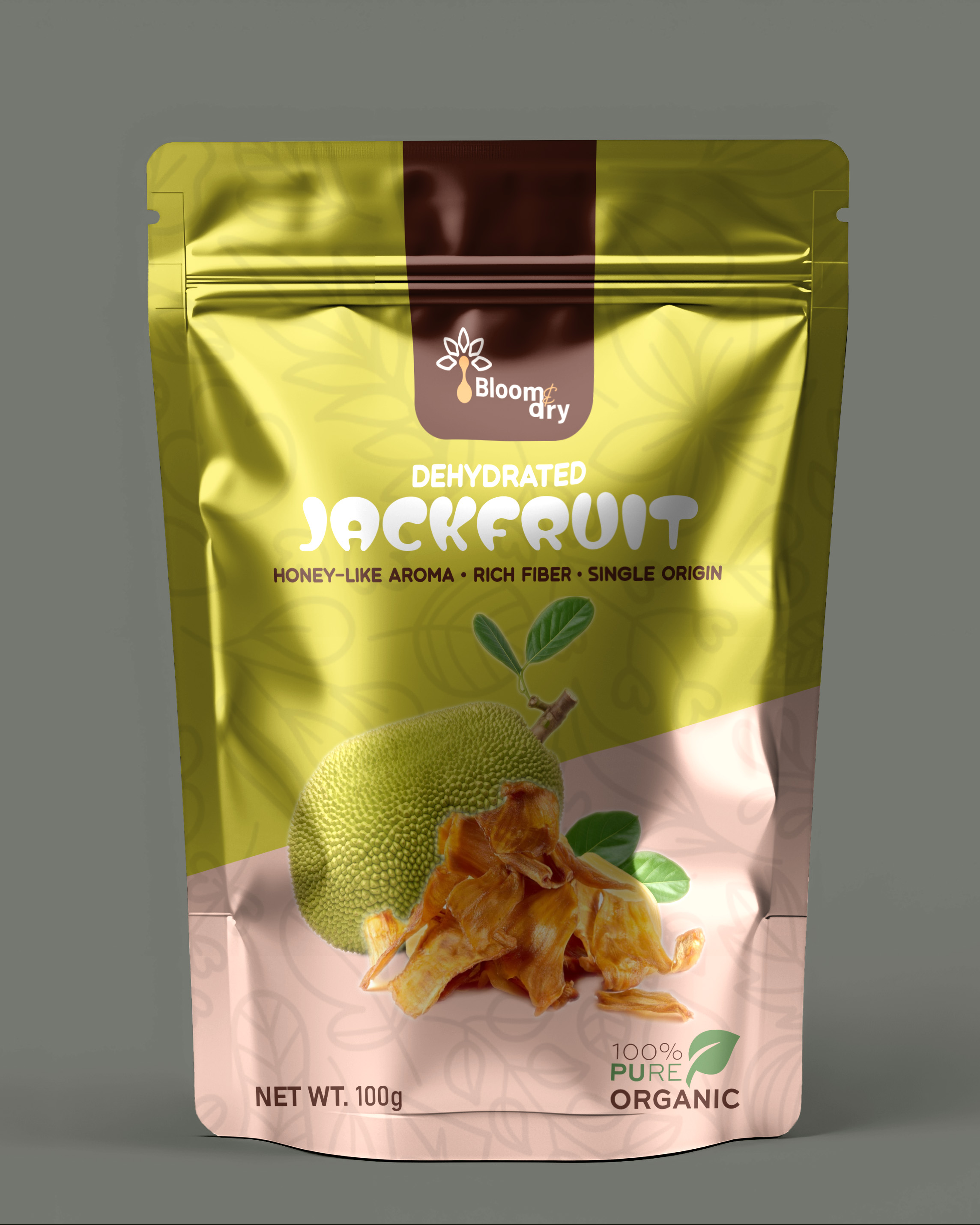 Dried Jackfruit in Bloom and Dry packaging